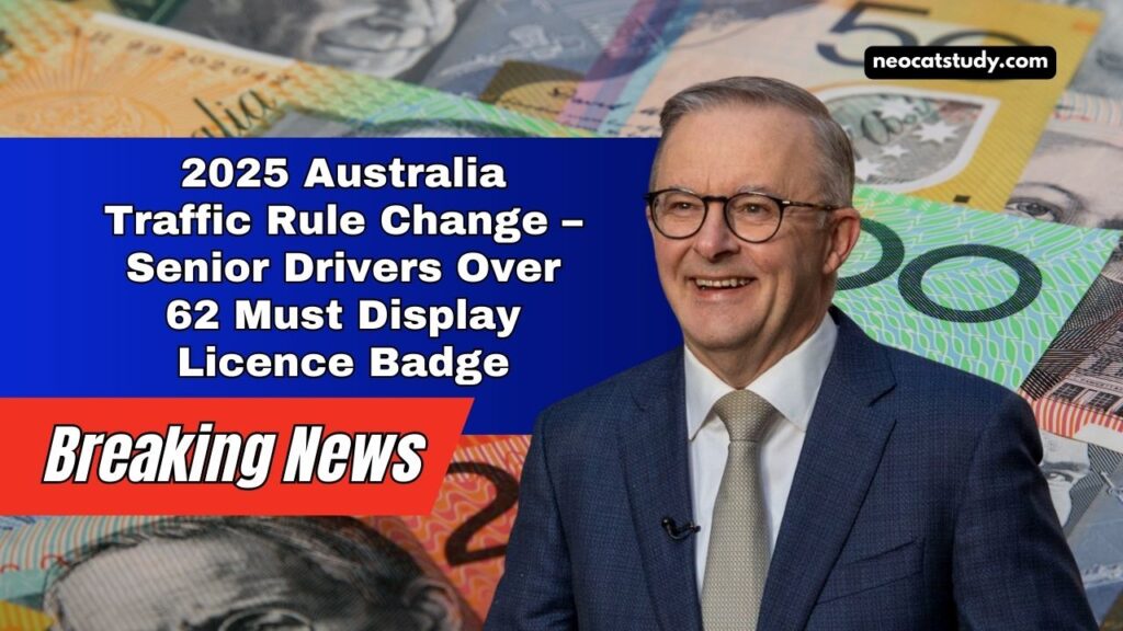2025 Australia Traffic Rule Change – Senior Drivers Over 62 Must Display Licence Badge